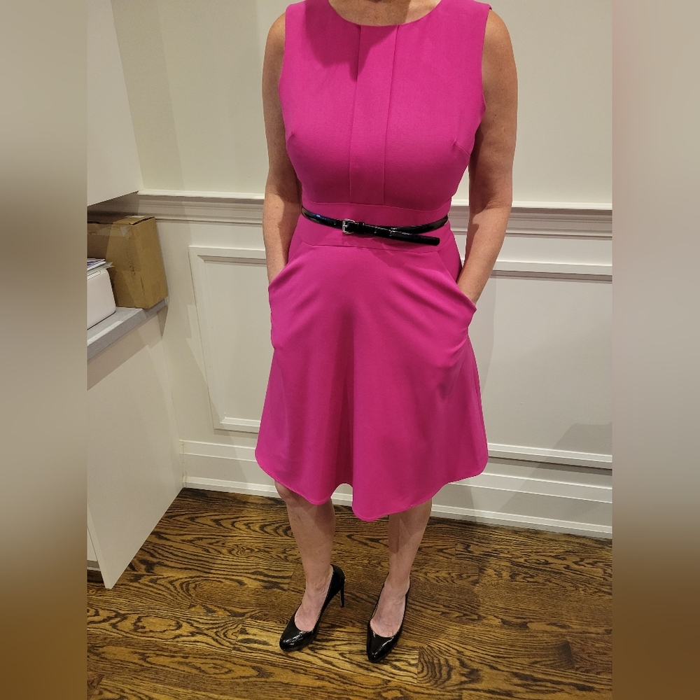 Pink A line Calvin Klein Dress